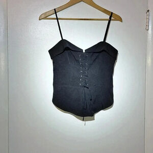 NWT Express Strapless Peplum Top